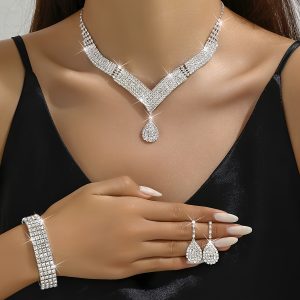 4pcs Elegant Ladies Jewelry Set