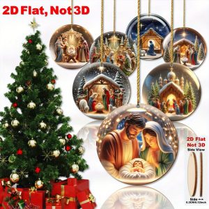2D Flat 18pcs Christmas Decoration